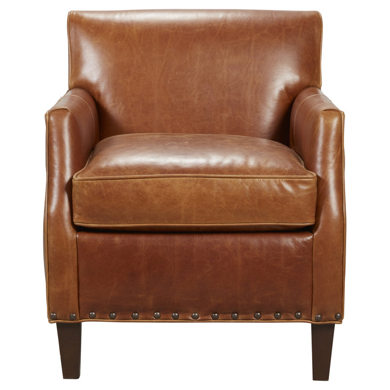 Fairfield Chair Elgin 27" Wide Top Grain Leather Lounge Chair Wayfair